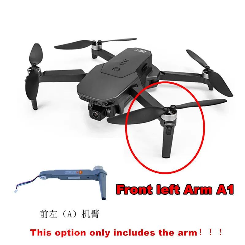Оригинальные новые детали рычага радиоуправляемого дрона L300 Запасные части для радиоуправляемого дрона Запасные части для бесщеточного рычага двигателя для переднего и заднего рычага дрона L300