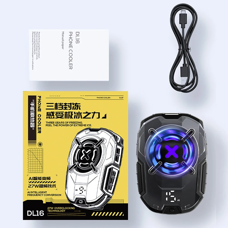 مبرد تبريد Dl16 للهاتف المحمول ، مشبك مغناطيسي/خلفي ، مجمد ، بوبغ ، مبرد ألعاب لـ ios و android ، جديد