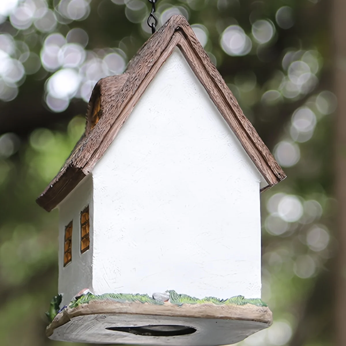 Декоративный птичий домик на открытом воздухе, подвесная кормушка для птиц, смоляный двор, деревенские поделки, пейзажные украшения, коробка для птичьего попугая, гнездо