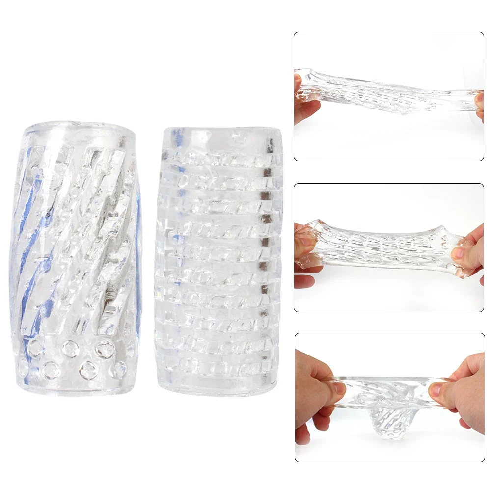 : Masturbador masculino transparente, 9cm, bomba peniana, exercitador, pontas, glande, sucção, buceta artificial, vaginal, 18 brinquedos sexuais para homens