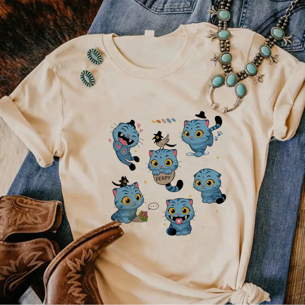 

Derpy Tiger tshirt women 2000s streetwear harajuku Pop Culture Colorful t-shirt Psychedelic Grunge University 2000s 2000s
