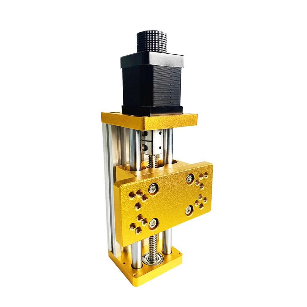 1 Apr.CNC Aluminum Sliding Table Apply Nema17/23 42BYG/57 Stepper Apply Spindle Fixture T8 Copper Anti-Backlash Nut