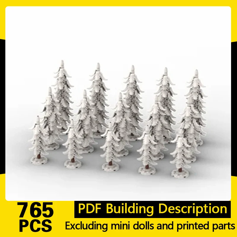 Creators Plant Series Model MOC Building Bricks Coniferous Pine Trees Modular Technology Gifts Holiday Assemble Children Toys