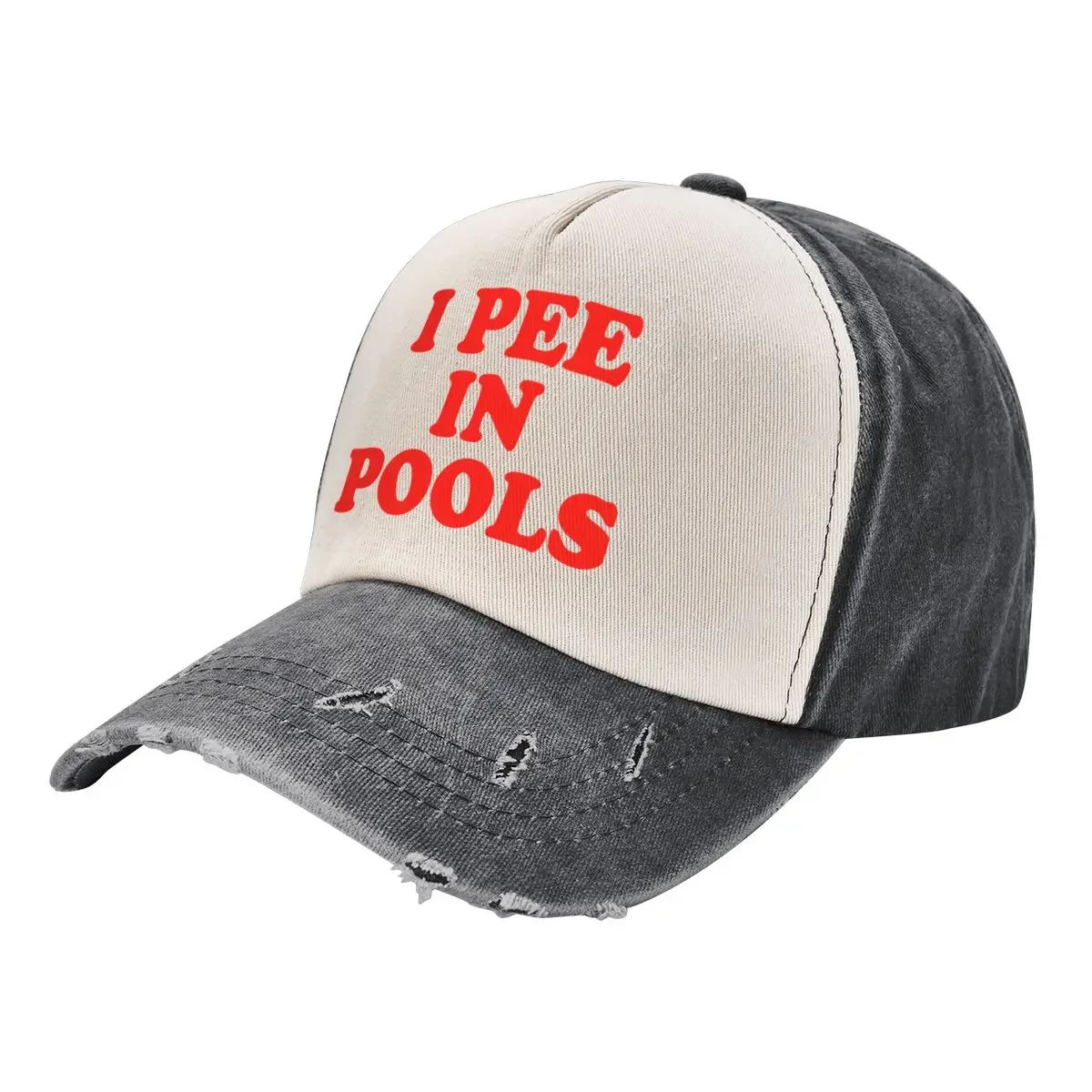 I pee in pools Baseball Cap Golf Hat Uv Protection Solar Hat Fashion Beach For Girls Men's