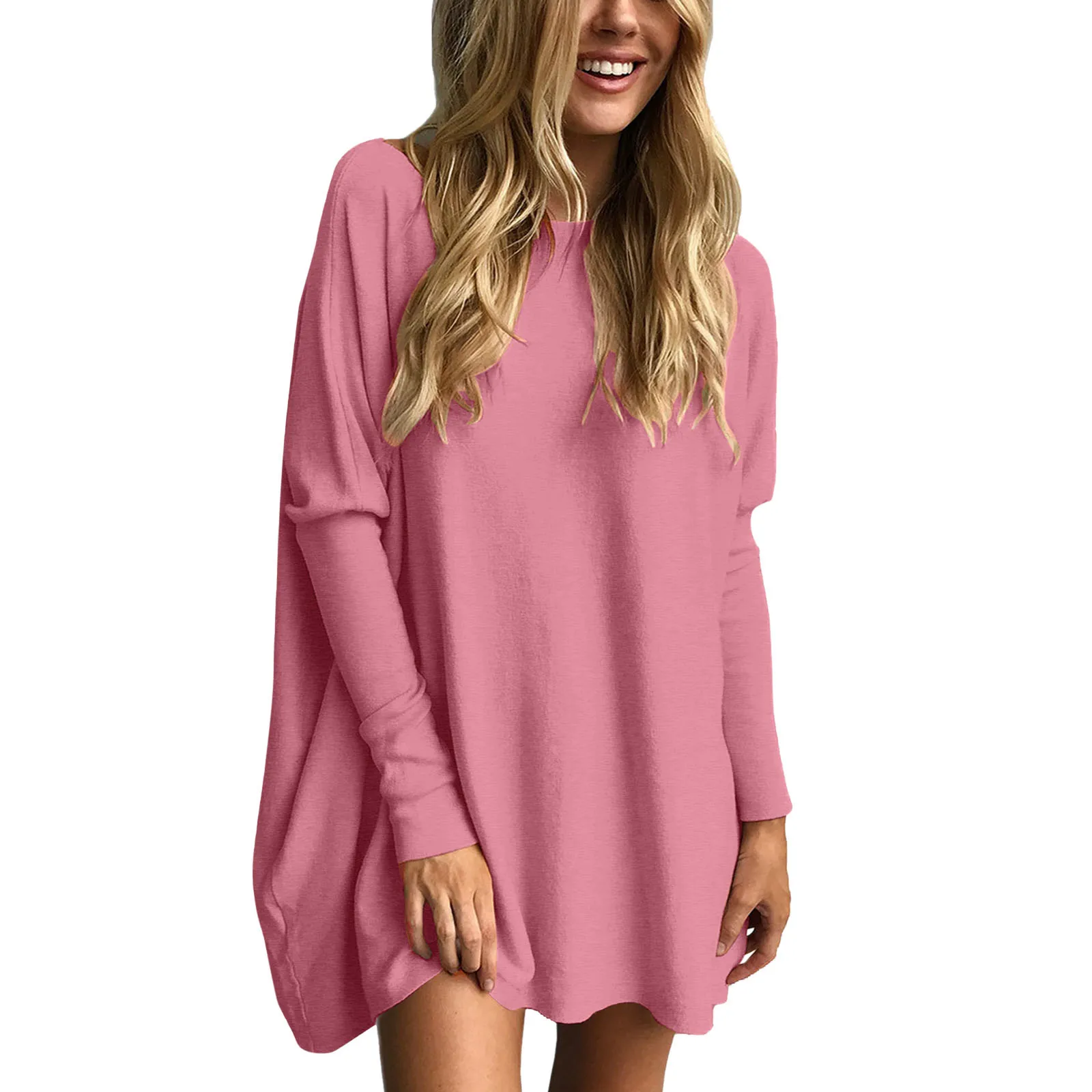 Oversized T Shirts For Women Tunic Tops To Wear With Leggings Long Sleeve Fall Sweaters Dressy Tops Extra Large Women