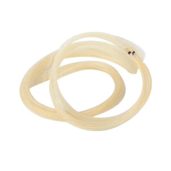 

2 Hanks White Violin Bow Ponytail Horse Hair for Bows Natural Genuine Mongolian Miss