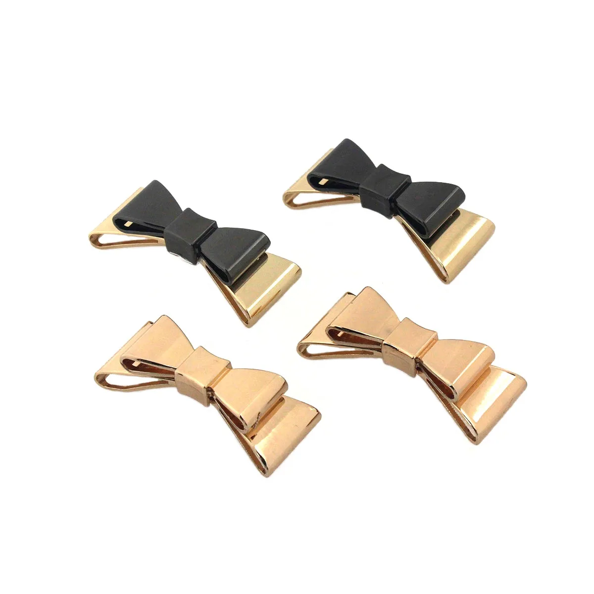 2pcs Metal Bowknot Buckle New Style Special Shoes Clip Clasp for Handbag Bag Garments Hardware Closure Bag Parts Accessories