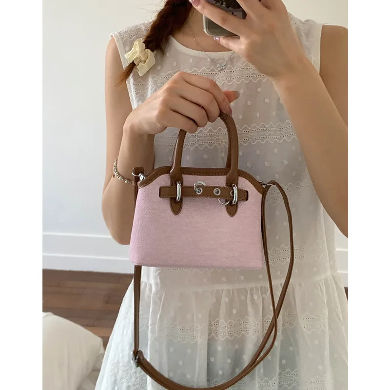 

2025 Summer Womens Trendy Crossbody Bag Fashionable Mini Shoulder Purse Stylish Versatile Handheld Tote Elegant Casual