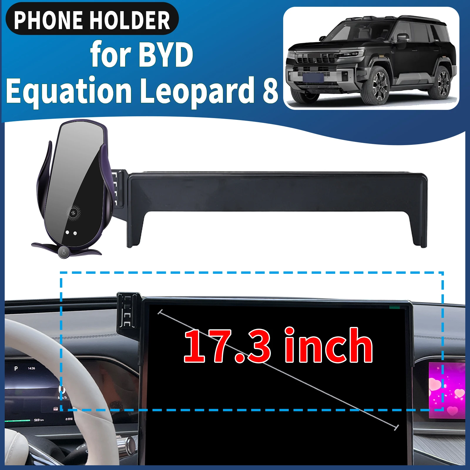 

fit for BYD Equation Leopard 8 2025 2024 Car Phone Holder Mount Vehicle-Specific GPS Navigation Easy Installation accessoires