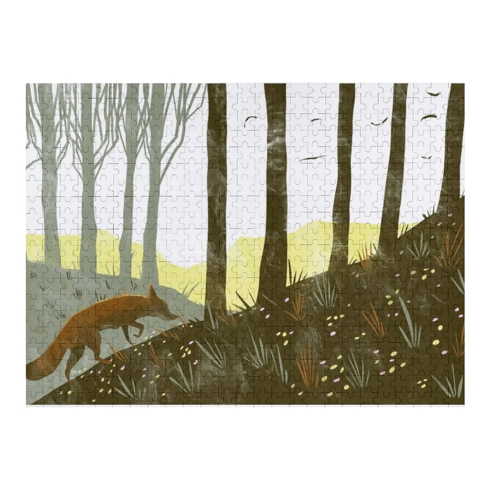 

A Fox on the Trail Jigsaw Puzzle Baby Wooden Personalized Toy Animal Wooden Jigsaws For Adults Puzzle