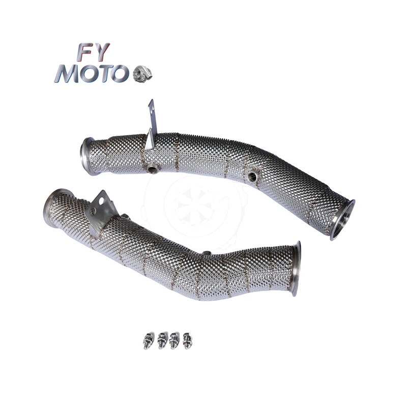

Exhaust Downpipe for Mercedes-Benz C43 E43 and C400 C450 M276 Engine with Heat Shield LHD