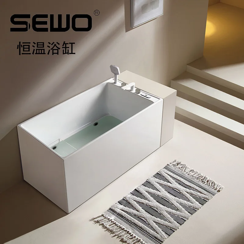 

Bathtub Deep Soaking Japanese-style Bathtub Acrylic Bathtub Household Small Unit Medicine Hotel Seamless