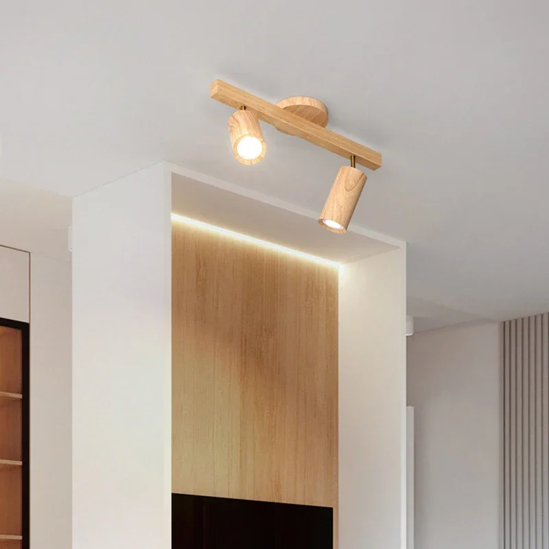 أضواء خشبية LED ديكور المنزل ضوء السقف منصة مشروبات مرحاض حائط الخلفية تركيبات إضاءة مدخل الإضاءة E27