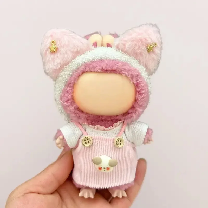 

Mini Labubu 17cm Doll Fashion Outfit with Hat & Shoes for Labubu II Cultivate Sitting Party