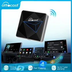 OTTOCAST A2Air PRO Wired To Wireless Android Auto Adapter Android Car Accessories Bluetooth Upgrade Dongle for Nissan VW Ford