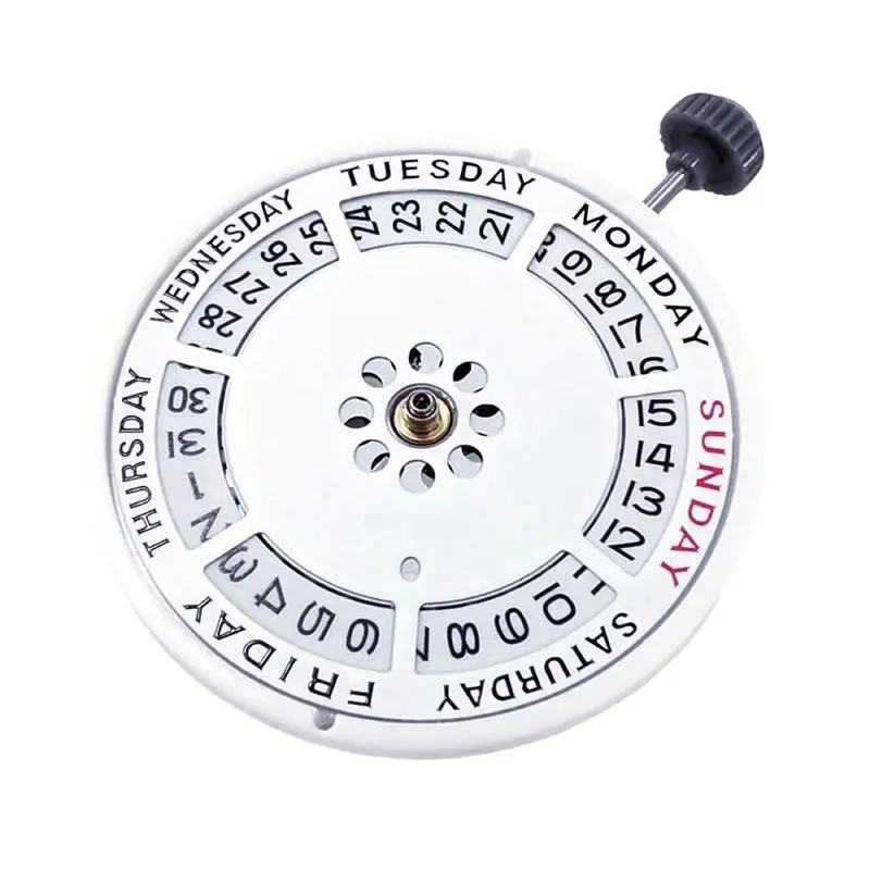 ABGG-8285 Watch Movement Automatic Mechanical Day Date Mechanism Including Week At 12:00/Date At 3:00 O' Clock 21 Jewels