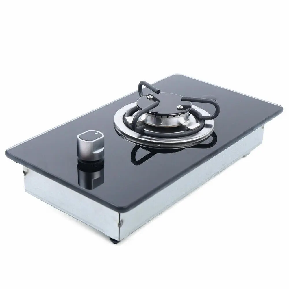 1.8KW LPG موقد غاز الفولاذ المقاوم للصدأ الزجاج المقسى أعلى المدمجة RV طباخ للمطبخ التخييم في الهواء الطلق #5