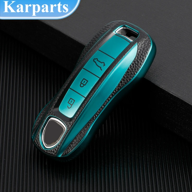 

Leather Car Remote Key Case Cover Shell For Porsche Macann Bobster Panamera Carman Cayenne 718 971 911 9YA 970 981 996 92A 2017