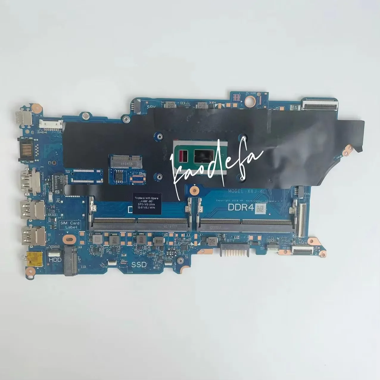 DAX8JMB16E0 Mainboard For HP ProBook 440 450 G6 Laptop Motherboard CPU: I5-8265U SREJQ SRFFX DDR4 L44883-601 L44883-001 Test  OK