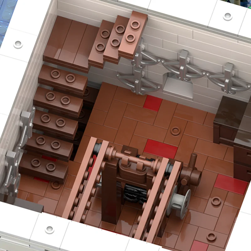 10737-teilige modulare deutsche Turmhaus-Modellbausteine als Geburtstagsgeschenk