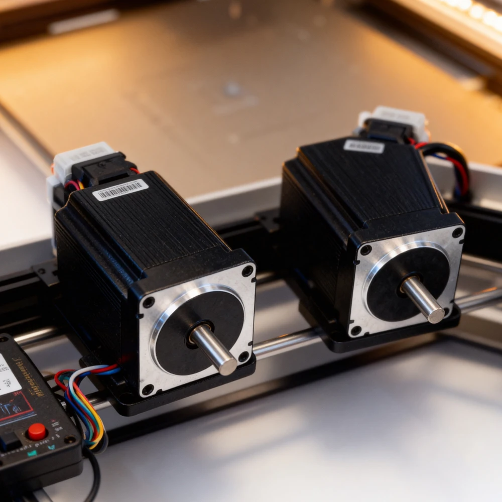 57mm Nema 23 3A 4-Wire 2-Phase Stepper Motor 82mm Long 2.2Nm Torque 315Oz-In for CNC Engraver Router