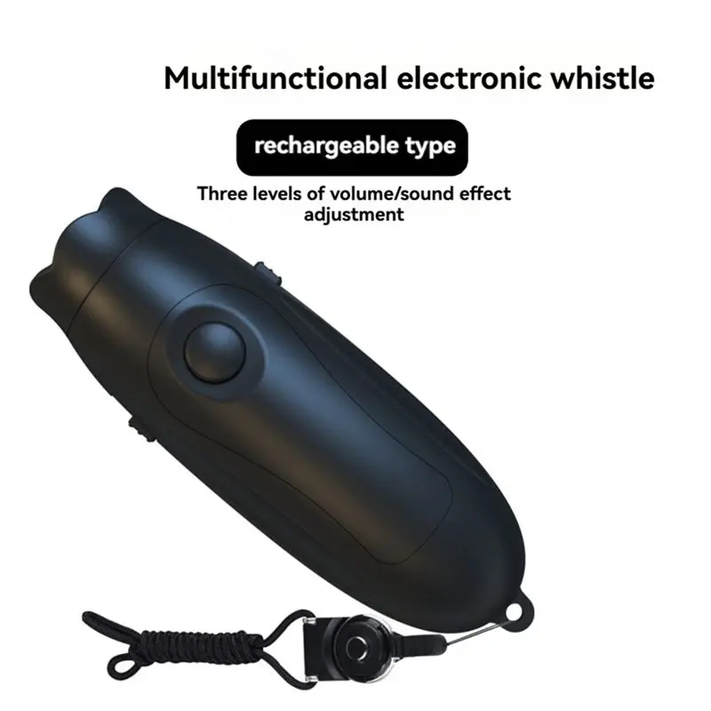 Electronic 9V Battery Coach's Whistle With Adjustable Volume, 3 Tone Settings For Loud, Clear Signals, Black Highly Recommended