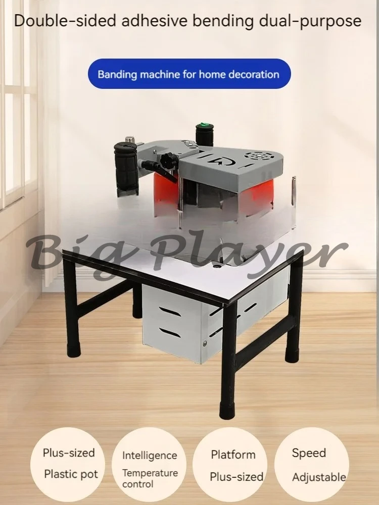 ماكينة ربط الحواف اليدوية الصغيرة بقدرة 220 فولت 1100 وات ماكينة ربط الحواف اليدوية ذات الجانب المزدوج ماكينة ربط الحواف المحمولة