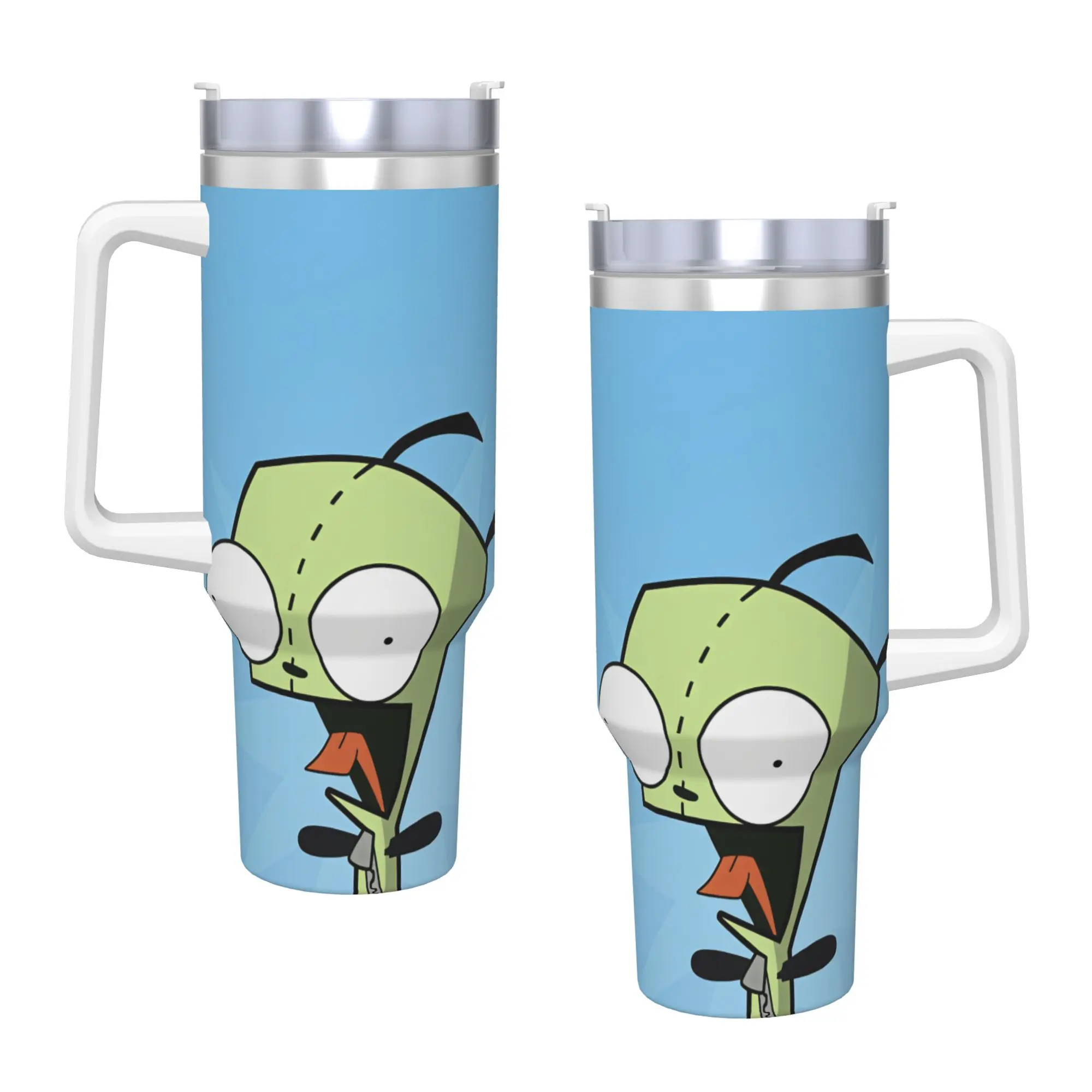Stainless Steel Tumbler Gir Coffee Mug Invaders Zims Heat Preservation Cold Drink Car Mugs Driving Custom Water Bottle