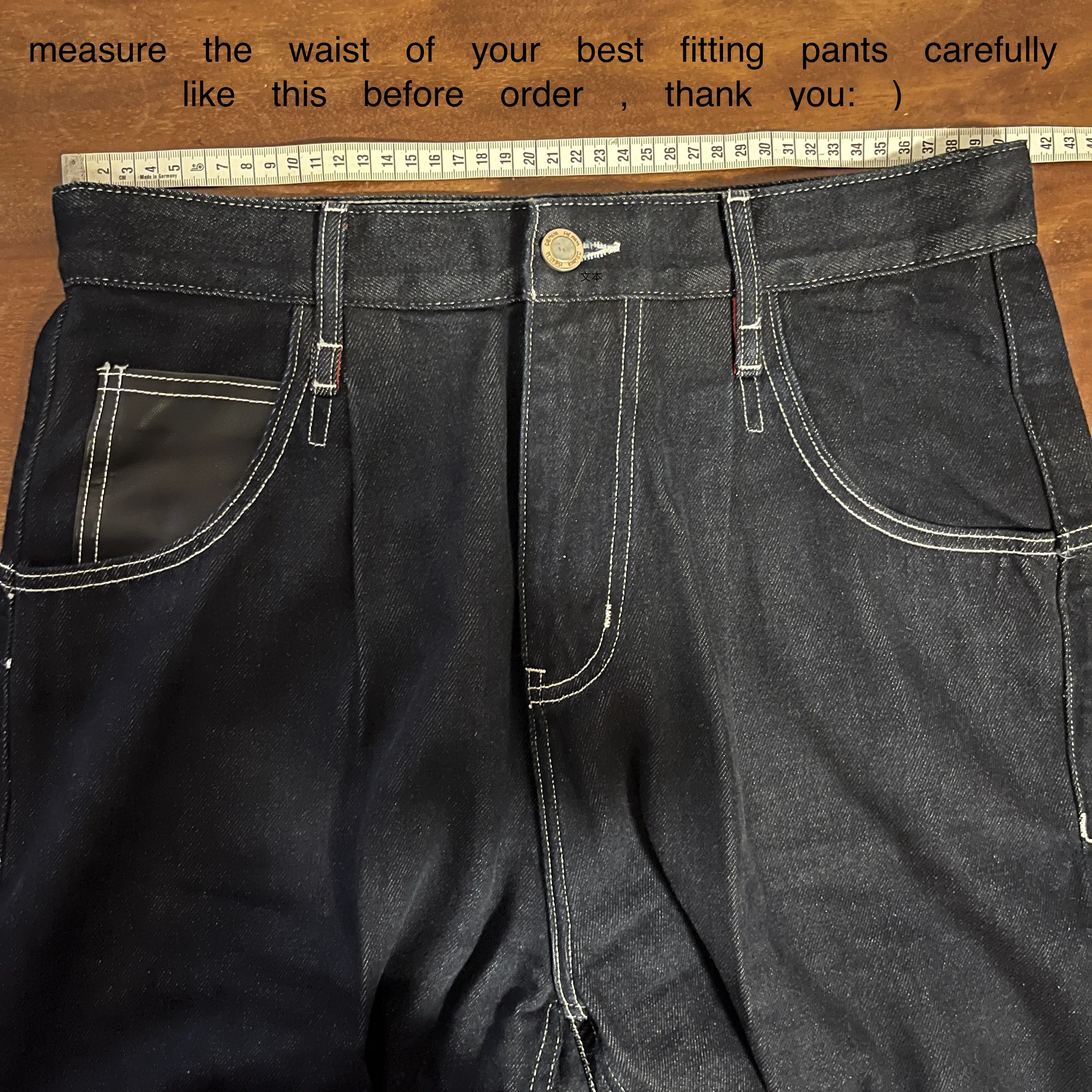 SD107-0002 Red Tornado Indigo Selvage Pantaloni lavati da 12 once Jean in denim grezzo con cerniera sanforizzata