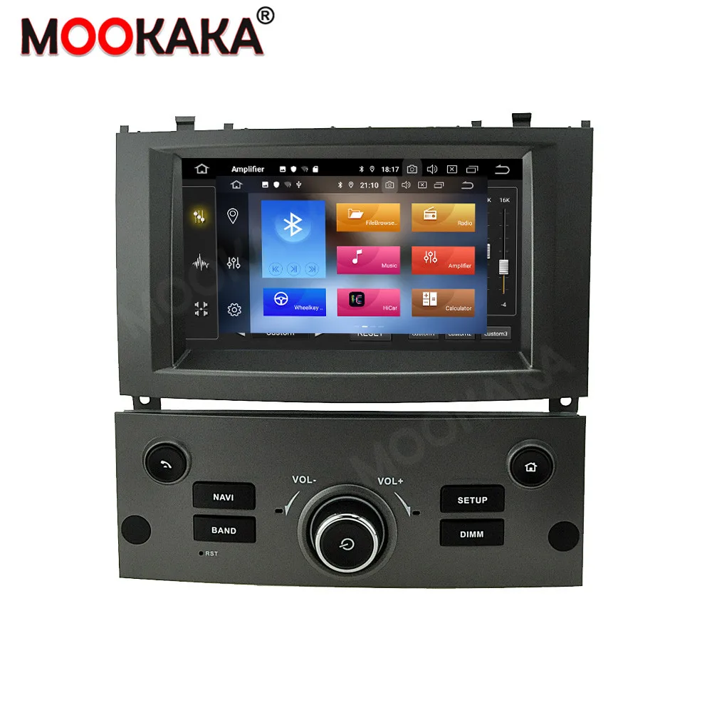 Android 13 PX6 Lettore DVD multimediale per auto Radio GPS per Peugeot 407 2004 2005 2006 2007-2010 Navigazione GPS Stereo DSP Audio PX6