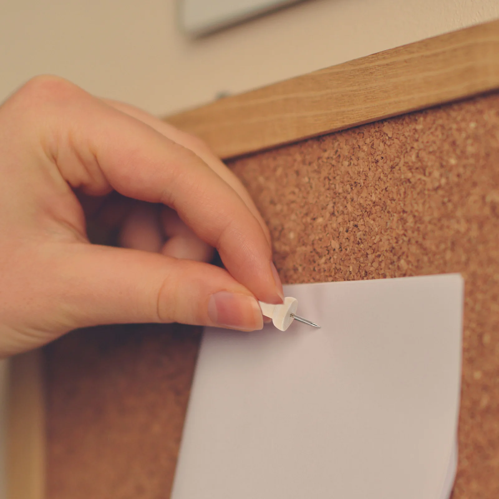 Multi-Function Wood Pushpins Replaceable Thumb Tacks Convenient Pushpins for Bulletin Board Photo Wall Office Desk