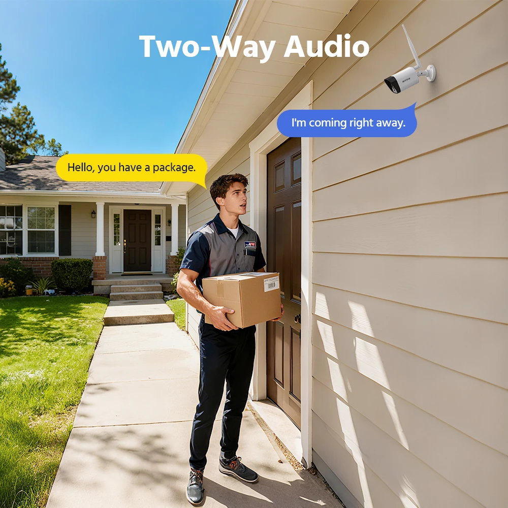 ANNKE 5MP  Wireless Security Cameras Kit Outdoor Waterproof 10CH NVR 12 inch Monitor with IP Camera Surveillance CCTV System Set