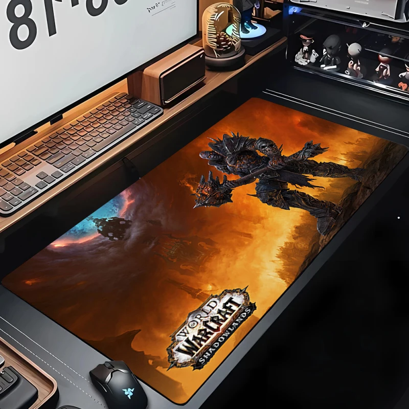 Computer Accessories W-world of Warcraft Gaming Mouse Pad Xxl Game Mats Desk Mat Anime Office Laptop Mousepad Pc HD Customized