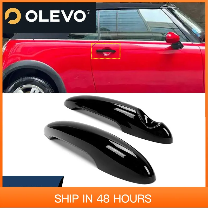 

Новая наклейка на внешнюю дверную ручку автомобиля, глянцевая черная пластиковая крышка для BMW MINI Cooper R50 R52 R53 R55 R56 R58 R59 R61 2001-2