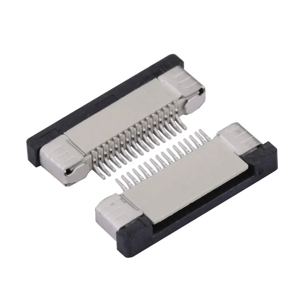 Pitch 0.5mm/1.0mm FPC FFC Drawer Up/Down Flip Cover Under Clamshell Socket Flat Cable Connector 4/6/10/12/14/16/20/24/40/50/60P