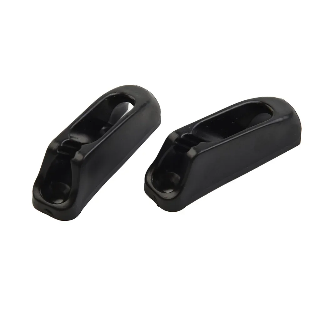 

2Pcs Rope Clamps Boat Nylon Self-Lock Cleat Cord Lock For Marine Accessories Black 44x13x15mm Boat Accessories