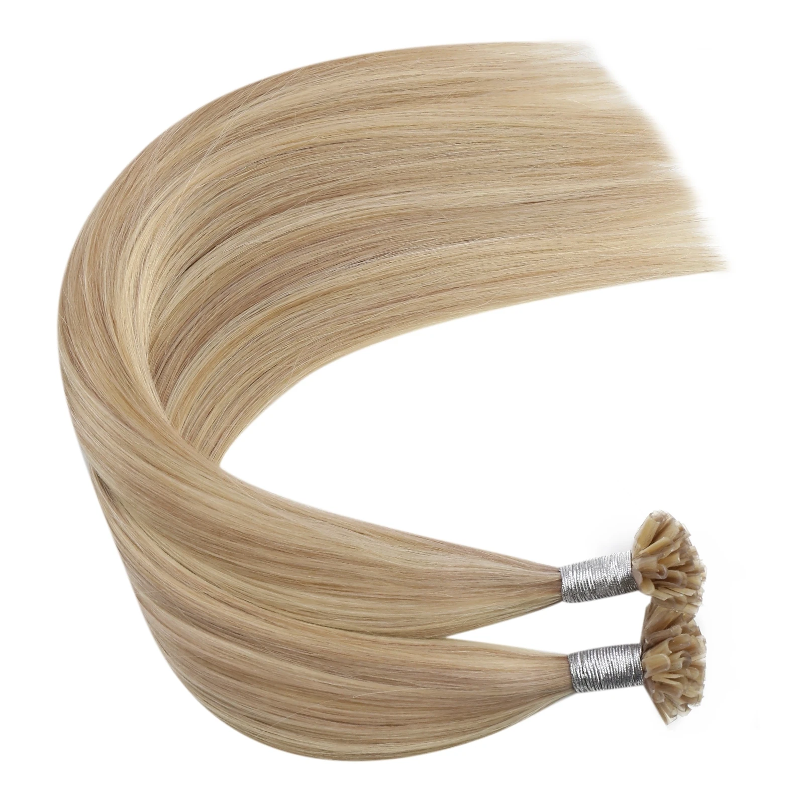Ugeat U Tip Hair Extensions 14-22" Nageltip Echt haar 100% natuurlijk haar Pre Bonded Hair Extensions 50g/100g Keratine Tip Haar