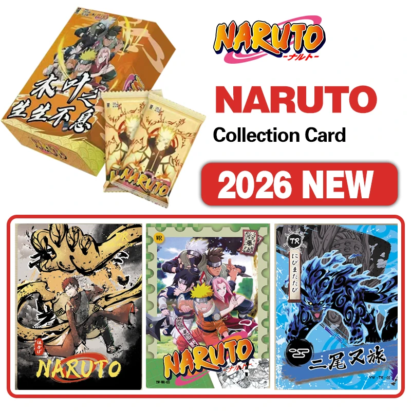 2026 Neue Naruto-Karte: Die endlose Vitalität der Holzblätter – Seltene Anime-Sammelkarten, Kinderspielzeug, Weihnachtsgeschenk