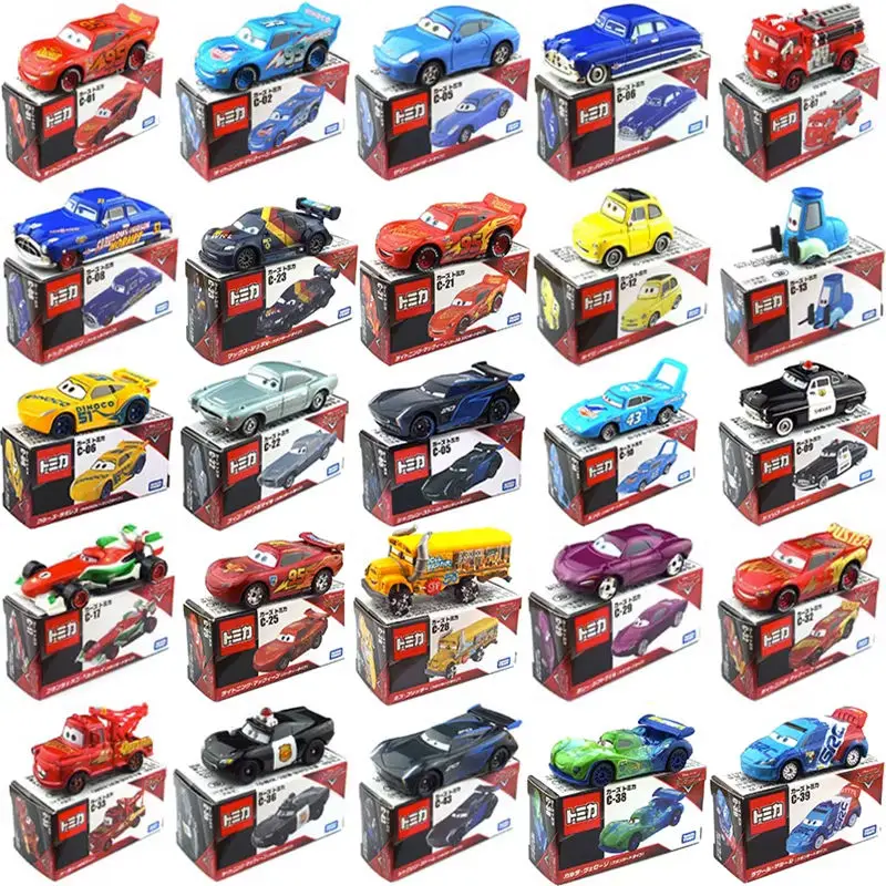 Takara Tomy Tomica Disney Pixar Cars Century Model Kit Diecast Miniature Scale Funny Racing Car Model Boys Toy For Children Gift