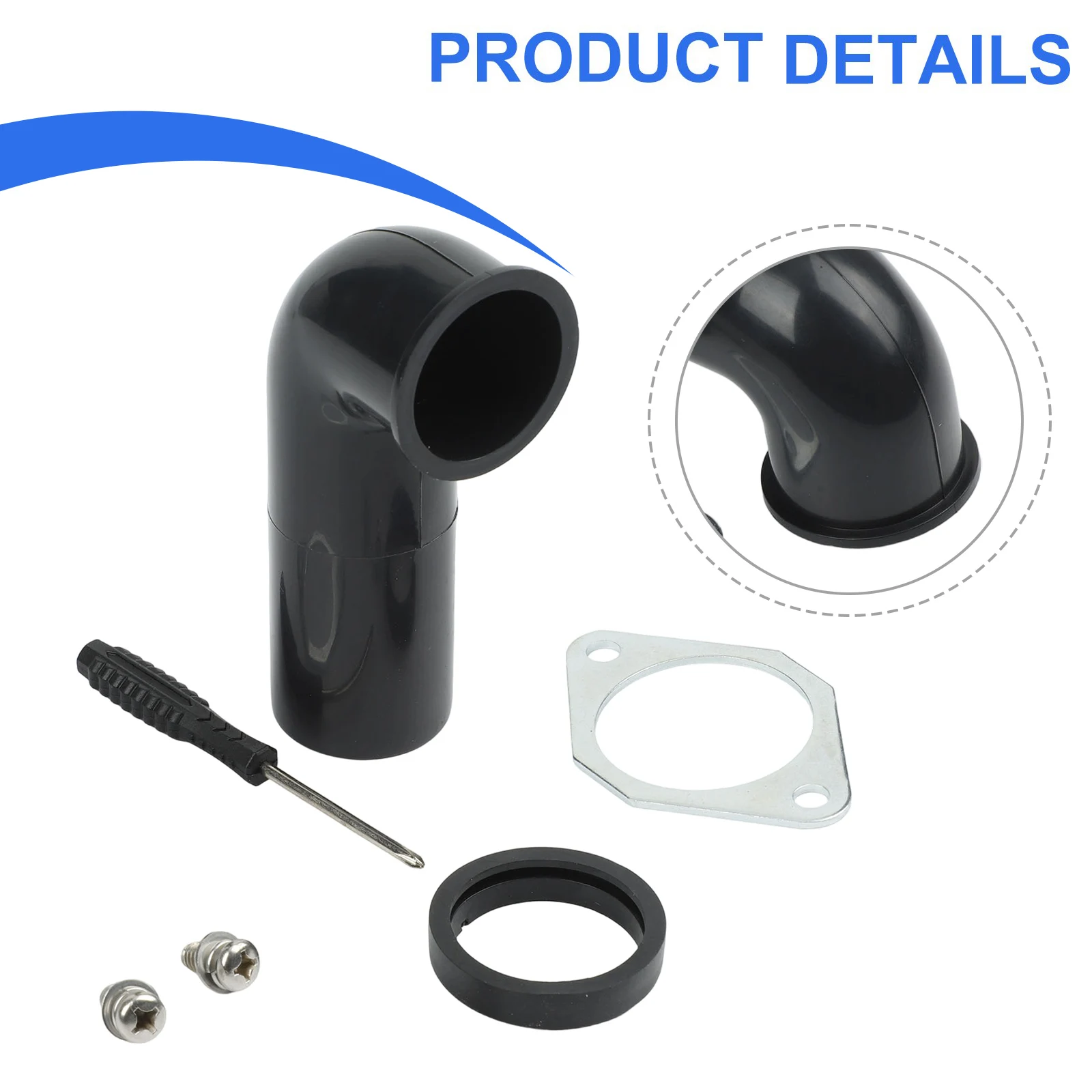 Elbow Replacement Kit for Garbage Disposal Units Designed to Interface with Standard P-Trap and Tailpiece Installations