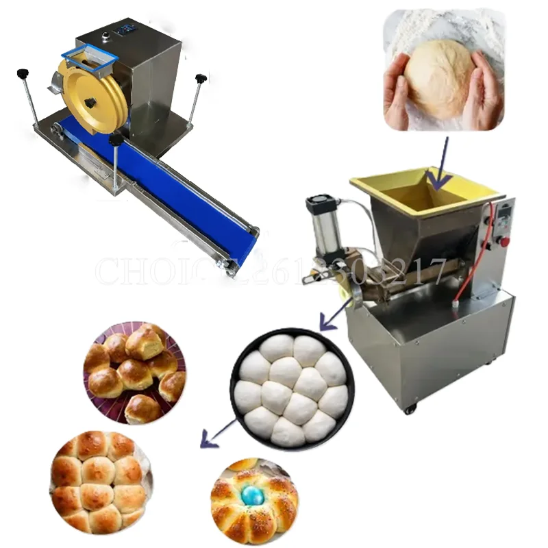 

Commercial Small Automatic Dough Cutter Dough Ball Making Machine For Dough Round Machine Automatic Dough Dosage Forming Machine