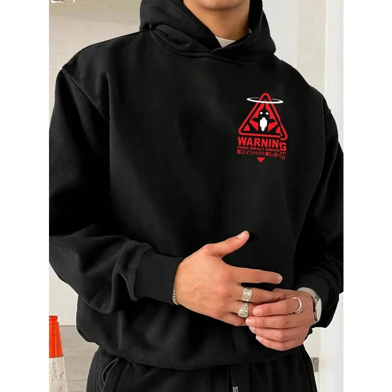 2026 New Evangelion Anime Eva Printed Hoodie Sweatshirt Men's and Women's Hoodie Men's Tops Sports Hoodie Harajuku Y2K Hoodie