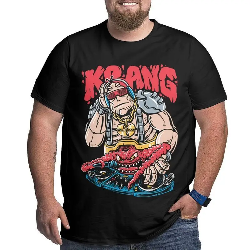 Krang Men's Plus Big & Tall King Size T Shirt  Cotton Luxury brand vintage oversized