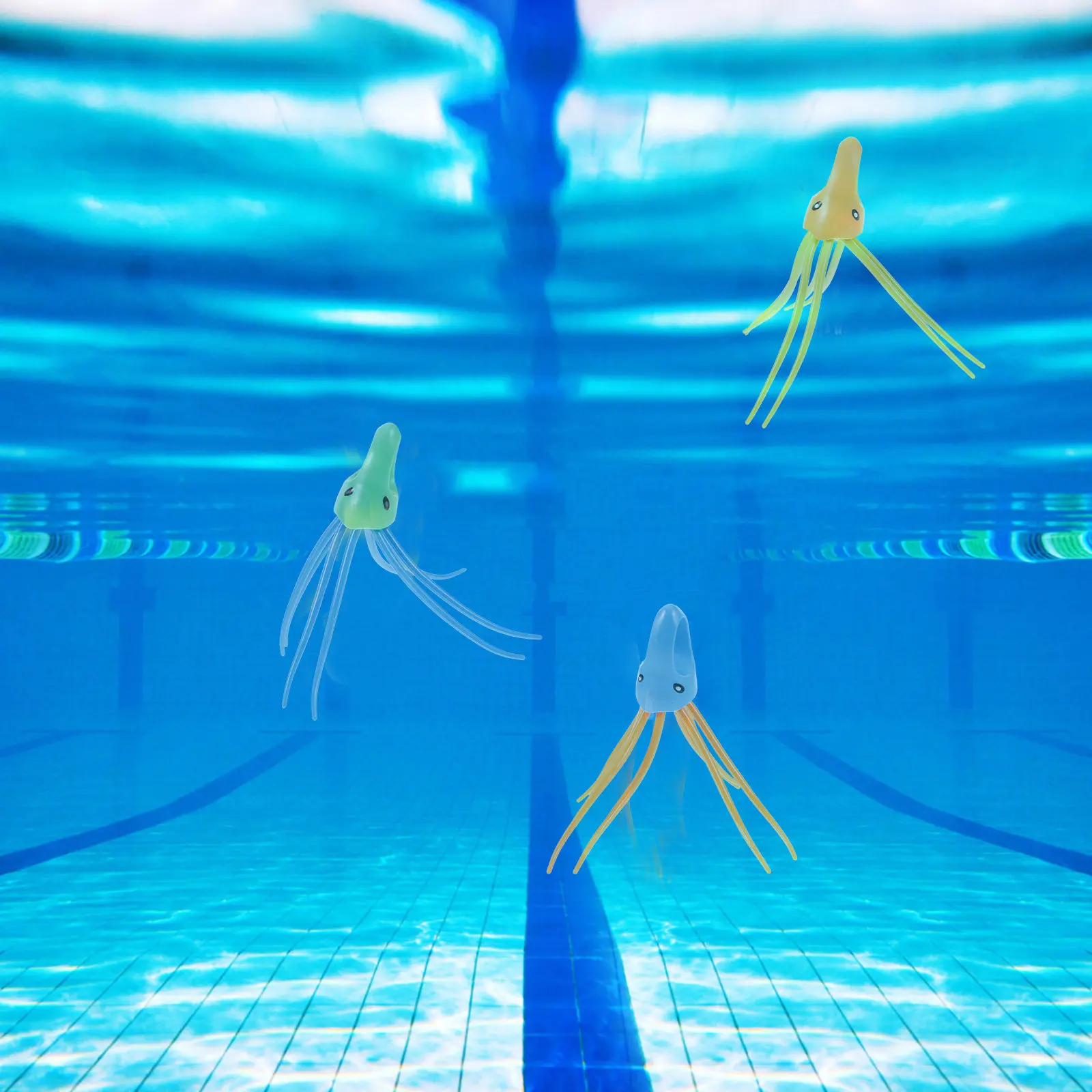 

Набор из 3-х веселых разноцветных игрушек-медуз для дайвинга с утяжелением для детей, для игр в бассейне и ванной