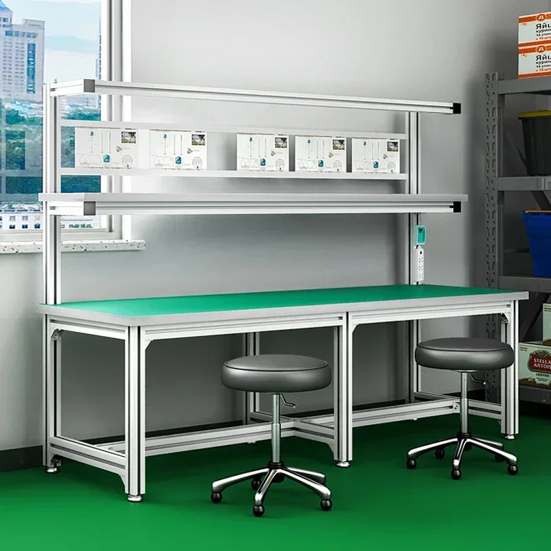 

Aluminum alloy anti-static workbench factory assembly line aluminum profile inspection and maintenance console workshop packing