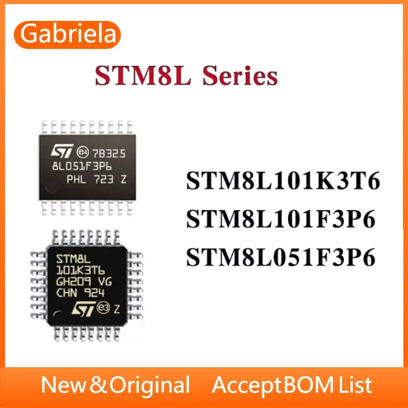5 PCS STM8L101K3T6 STM8L101F3P6 STM8L051F3P6 STM8L101K3T STM8L101F3P STM8L051F3P STM8L101 STM8L051 STM8L STM8 STM ST IC MCU Chip
