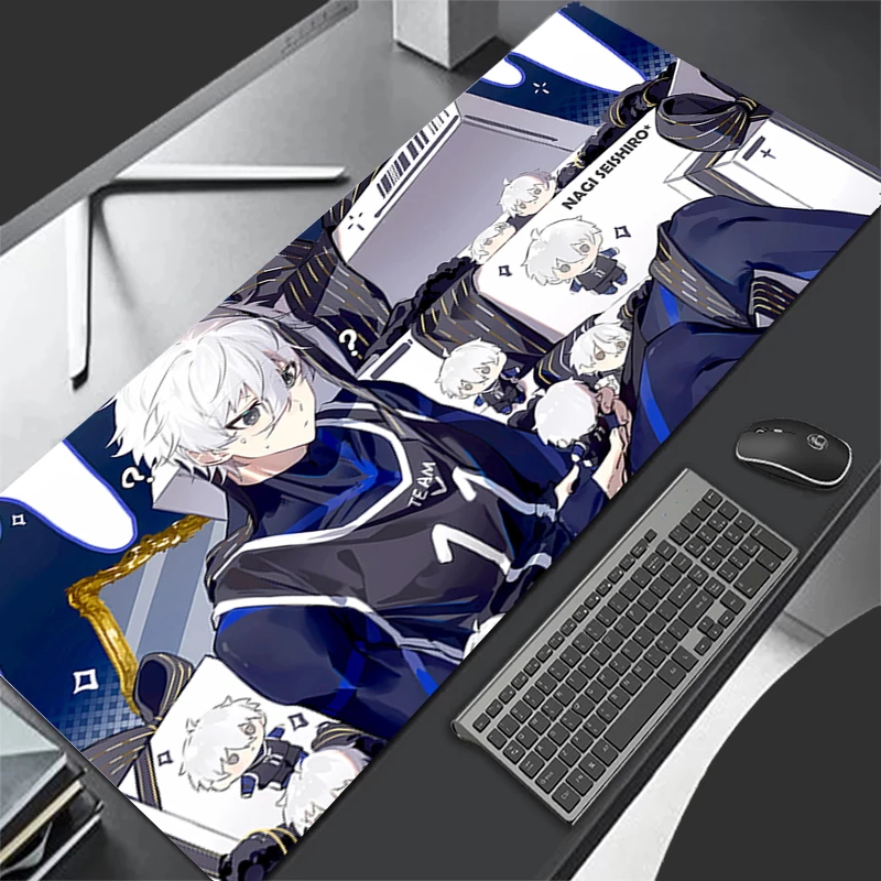 Mousepad Pattern Game Pad Rubber HD Mouse Pad PC Accessories B-blue Lock Desk Mat Non Slip Office Table Mat Gamer Keyboard Pad