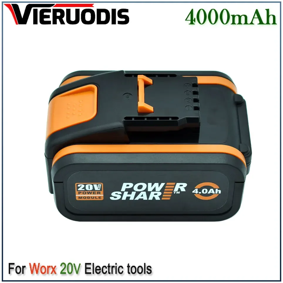 

For 20V Battery 4000mah Li-ion for Worx WX390/WX176/WX166.4/WX372.1 WX800/WX678/WX550/WX532/WG894E WG629E/WG329E/WG2