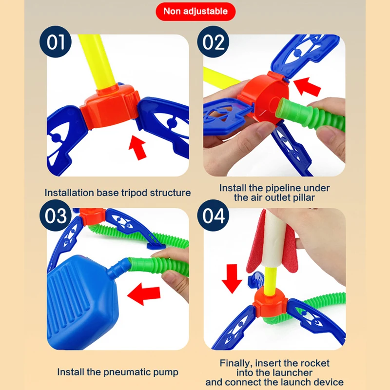 Rakieta na stopy dla dzieci, zabawka sportowa na zewnątrz ze światłem, interakcja rodzic-dziecko, gra edukacyjna, zabawka sportowa, prezent dla dzieci