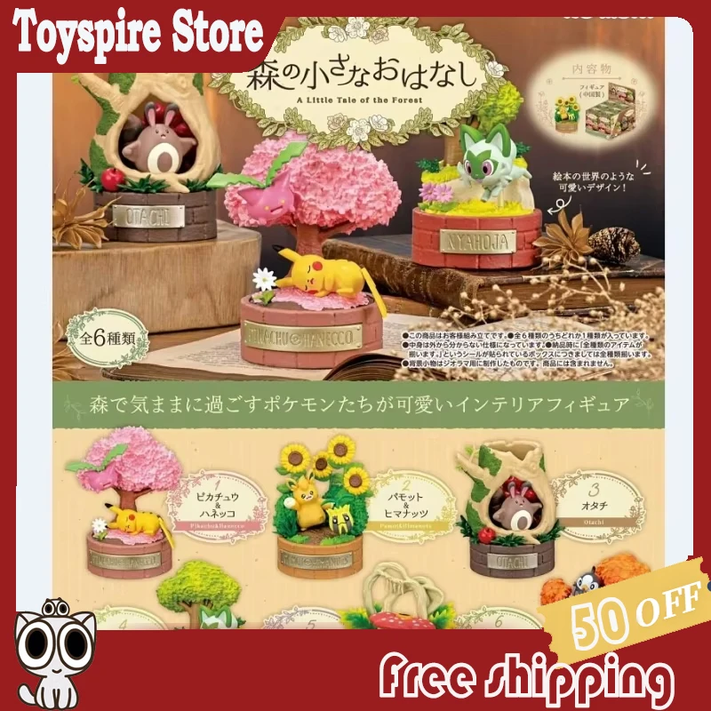 

Re-Ment Pokemon Mini Figurines A Little Tale Of The Forest Japan Anime Collectible Decor Toy Gift For Fans